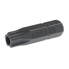 Бита TORX TS40Hх25мм 1/4" 5-ти гранная с отверстием JTC