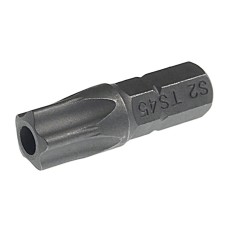 Бита TORX TS45Hх25мм 1/4" 5-ти гранная с отверстием JTC