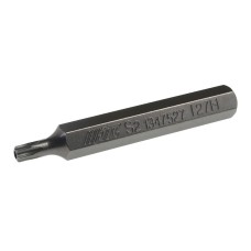 Бита TORX Т27Hх75мм 10мм удлиненная S2 JTC