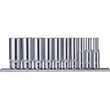 914110 Набор головок торцевых глубоких 1/4"DR на держателе,5-14 мм, 10 предметов