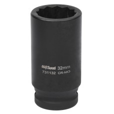 Головка ударная 3/4" двенадцатигранная удлиненная 34мм "AV Steel" AV-731134