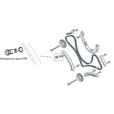 Натяжитель цепи ГРМ пневматический (PORSCHE Cayenne 4.5) JTC