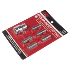Набор бит 1/2" SPLINE с держателем М5-12 6 предметов JTC