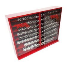 Набор головок торцевых 1/2" 6-ти гранных 10-32мм 137 предметов в металлическом шкафу JTC