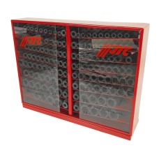 Набор головок торцевых 1/2" 6-ти гранных 10-32мм ударных 137 предметов в металлическом шкафу JTC