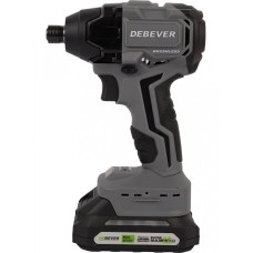 DBE-7462CKIT Винтоверт аккумуляторный DeBever бесщеточный, ударный, шестигранник 1/4", 3 скорости, 2