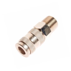 Переходник для компрессора M1/2" быстросъемный с клапаном наружная резьба JTC