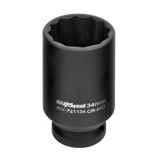 Головка ударная   1/2" двенадцатигранная удлиненная 34мм "AV Steel" AV-721134