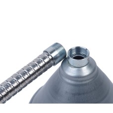 Воронка 140мм металлическая V=0.8л (гибкий слив) L=630мм JTC