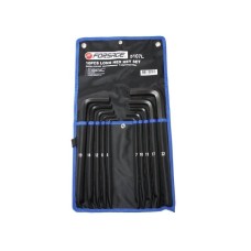 Набор ключей Forsage Г-образных  6-гранных длинных 10пр. (6, 7, 8, 10, 11, 12, 14, 17, 19, 22мм) на