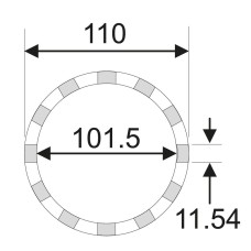 Съемник гайки задней оси 3/4” DR 101.5мм 12PT (MERCEDES) JTC