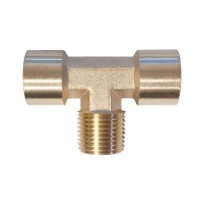 WDK-40FMF Фитинг T - образный, резъба 1/2" PT, F-M-F (внутренний/внешний/внутренний), латунь