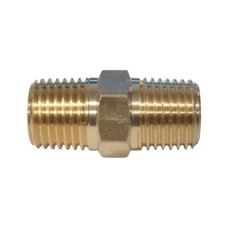 WDK-214MB Адаптер, резьба 1/4"-1/4" PT, M-M (внешняя), латунь